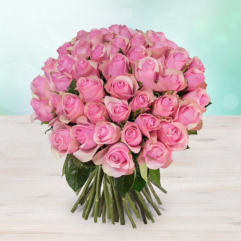 Букет 69 светло-розовая свежие роза