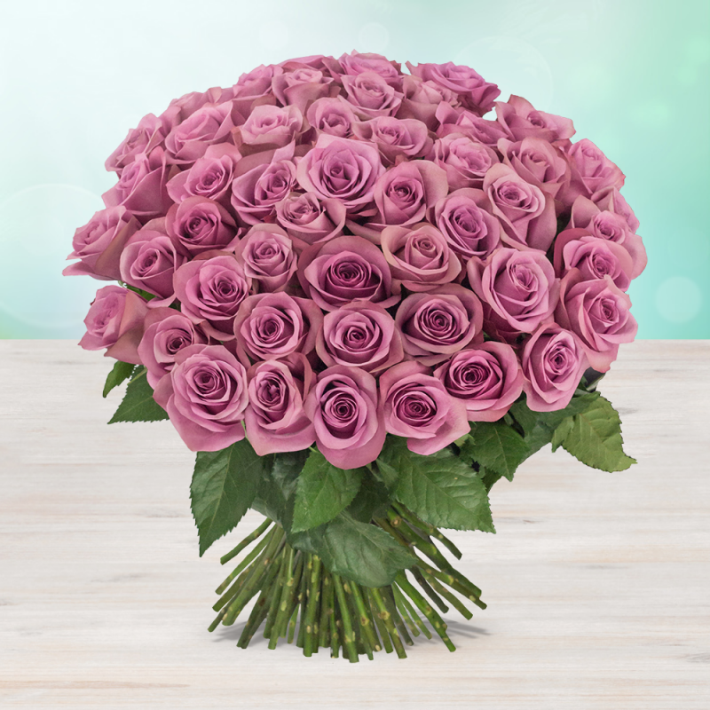 Букет фиолетовая свежие роза